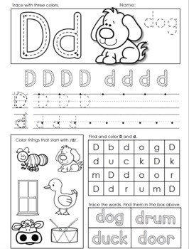 Printing Practice 1: Letters and Sounds | Literacy Writing Alphabet
