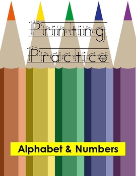 Preview of Printing Practice -- Alphabet & Numbers