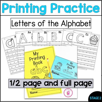 Printing Practice | Kindergarten Morning Work | Alphabet Handwriting ...