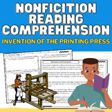 Printing Press Invention: Nonfiction Reading, Main Idea, C