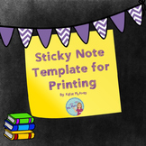 Printing on Sticky Notes: Editable Template FREEBIE