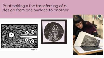 Preview of Printmaking: Monoprint Stencil Project 