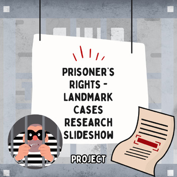 Preview of Prisoner’s Rights - Landmark Cases Research Slideshow Project (PBL)