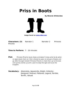 Preview of Priss in Boots - Small Group Reader's Theater