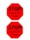 Privilege Lost Signs