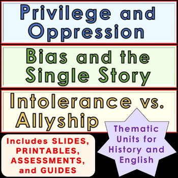 Preview of Privilege & Oppression, Bias & the Single Story, Intolerance vs. Allyship Units