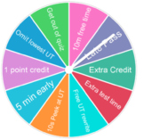 Prize Wheel: Incentives/Rewards for Jr. High and Older