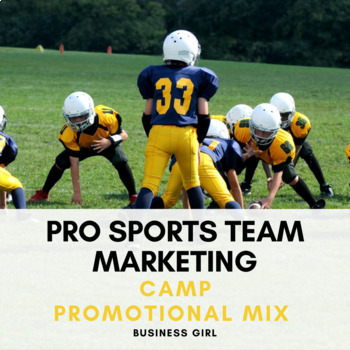 Preview of Pro Sports Team Marketing Camp Promotional Mix Project