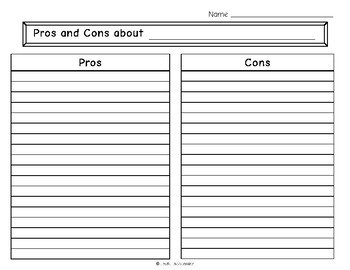 Pros And Cons Chart