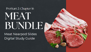 Preview of ProStart Meat Slide Presentation and Digital Study Guide Bundle