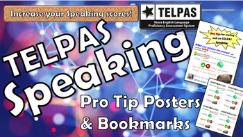 Preview of ProTips for TELPAS Speaking: Posters & Bookmarks!