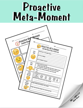 Preview of Proactive Meta-Moment: Emotion Regulation Action Plan (editable in Canva)