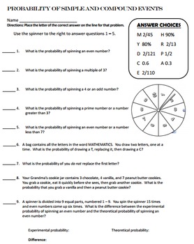 probability worksheet pdf 7th grade