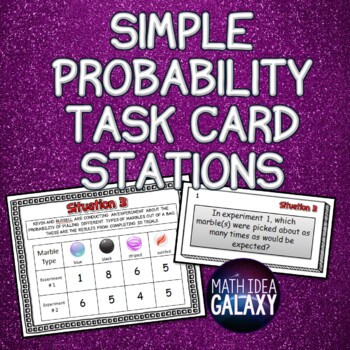 Preview of Simple Probability Task Cards
