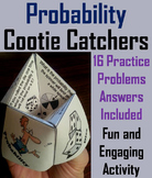 Simple Probability Activity 5th 6th Grade Cootie Catcher F