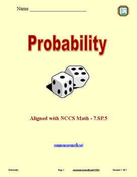 Preview of Probability - 7.SP.5