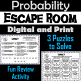 Simple Probability Activity: Escape Room Math Breakout Game