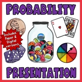 7th Grade Math Probability Outcomes & Events Activity PowerPoint Presentation