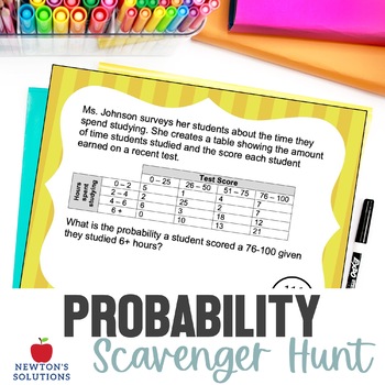 Preview of Probability (Algebra 2) Scavenger Hunt