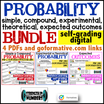 Preview of Probability BUNDLE: Simple, Theoretical, Experimental, Compound, Expected