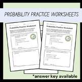Probability Basic Operations Math Worksheets for Grade 7