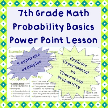 Preview of Probability Basics: A Power Point Lesson