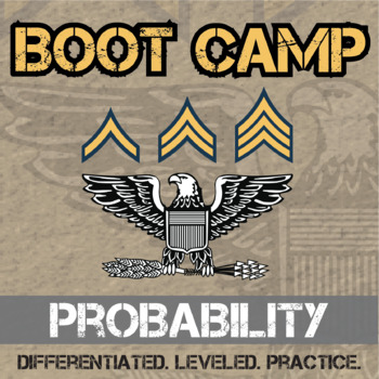 Preview of Probability Boot Camp - Printable & Digital Differentiated Practice Activity Set