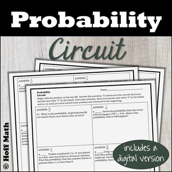 Preview of Probability CIRCUIT with worked solutions | DIGITAL and PRINT