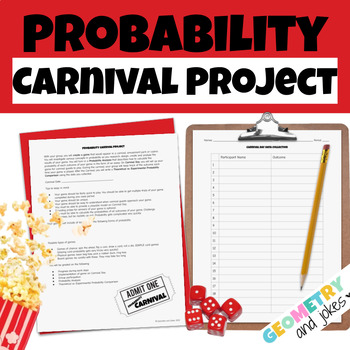 Preview of Probability Carnival Project Theoretical and Experimental Hands On Math Geometry