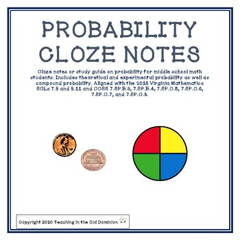 Preview of Probability Cloze Notes