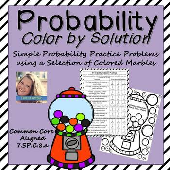 Preview of Probability Worksheet Digital Activity Distance Learning