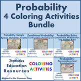 Probability Coloring Activities Bundle (4 Activities) (Com
