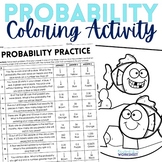 Probability Coloring Math Activity | Coloring Worksheet