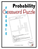 Probability Crossword Puzzle FREEBIE