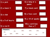 Probability - Deck of Cards Part 1 (POWERPOINT)