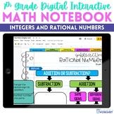 Integers and Rational Numbers Digital Interactive Notebook