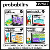 Probability Digital Math Activity Bundle | 7th Grade Math Distance Learning