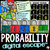 Probability Digital Math Escape Room Activity