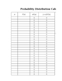 Probability Distribution Excel Calculators