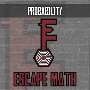 Preview of Probability Escape Room Activity - Printable & Digital Game