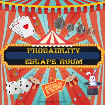 Preview of Probability Escape Room - Magic Themed
