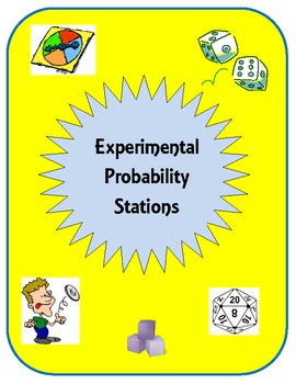 Preview of Probability: Experimental and Theoretical Probability Notes and Stations
