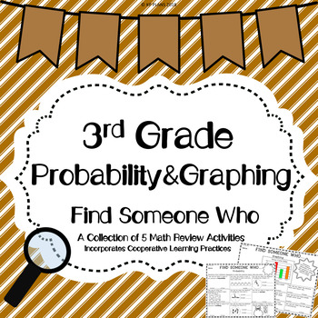 Preview of Graphing And Probability Find Someone Who Activity FREE