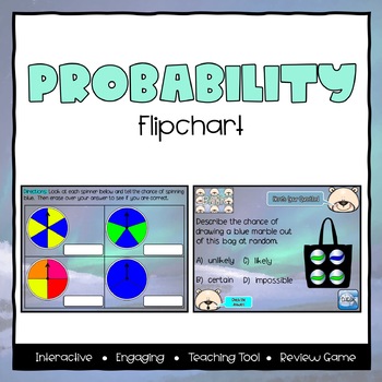 Preview of Probability ActivInspire Flipchart - Third Grade