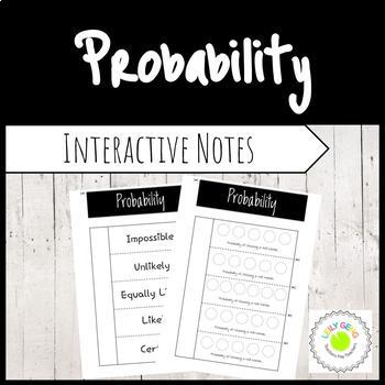 Preview of Probability Interactive Notes