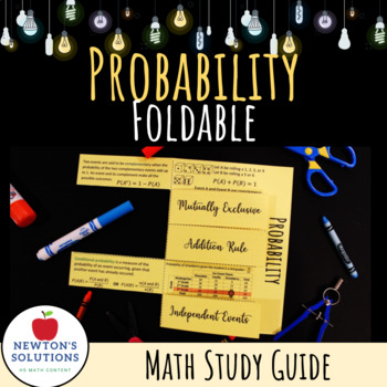 Preview of Probability Foldable for Interactive Notebooks