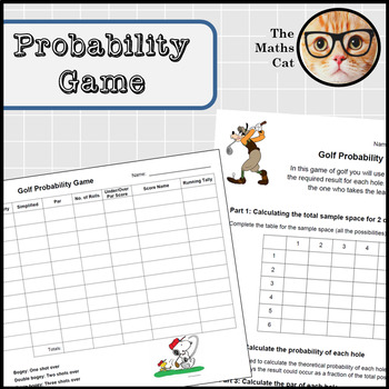 Preview of Probability Golf Game (you don't need to know real golf!)