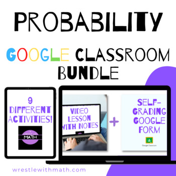 Preview of Probability Google Form Bundle – Perfect for Google Classroom!