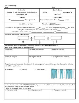 Preview of Probability Guided Notes