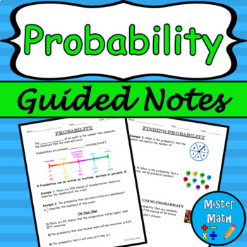 Preview of Probability Guided Notes